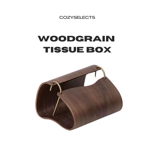 Woodgrain Tissue Box - Stylish and Practical Flat Tissue Box Cover