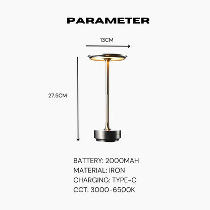 Zafferano Poldina Rechargeable LED Table Lamp - Portable and Stylish Small Table Lamp CozySelects